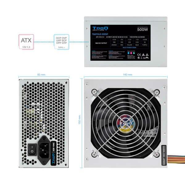 500W Ventilador Silenciosa