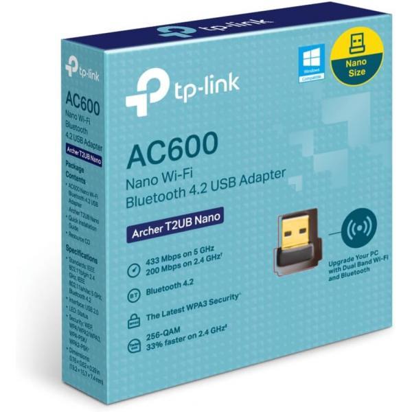 TP-Link Adaptador Nano USB WiFi Dual-Band AC600