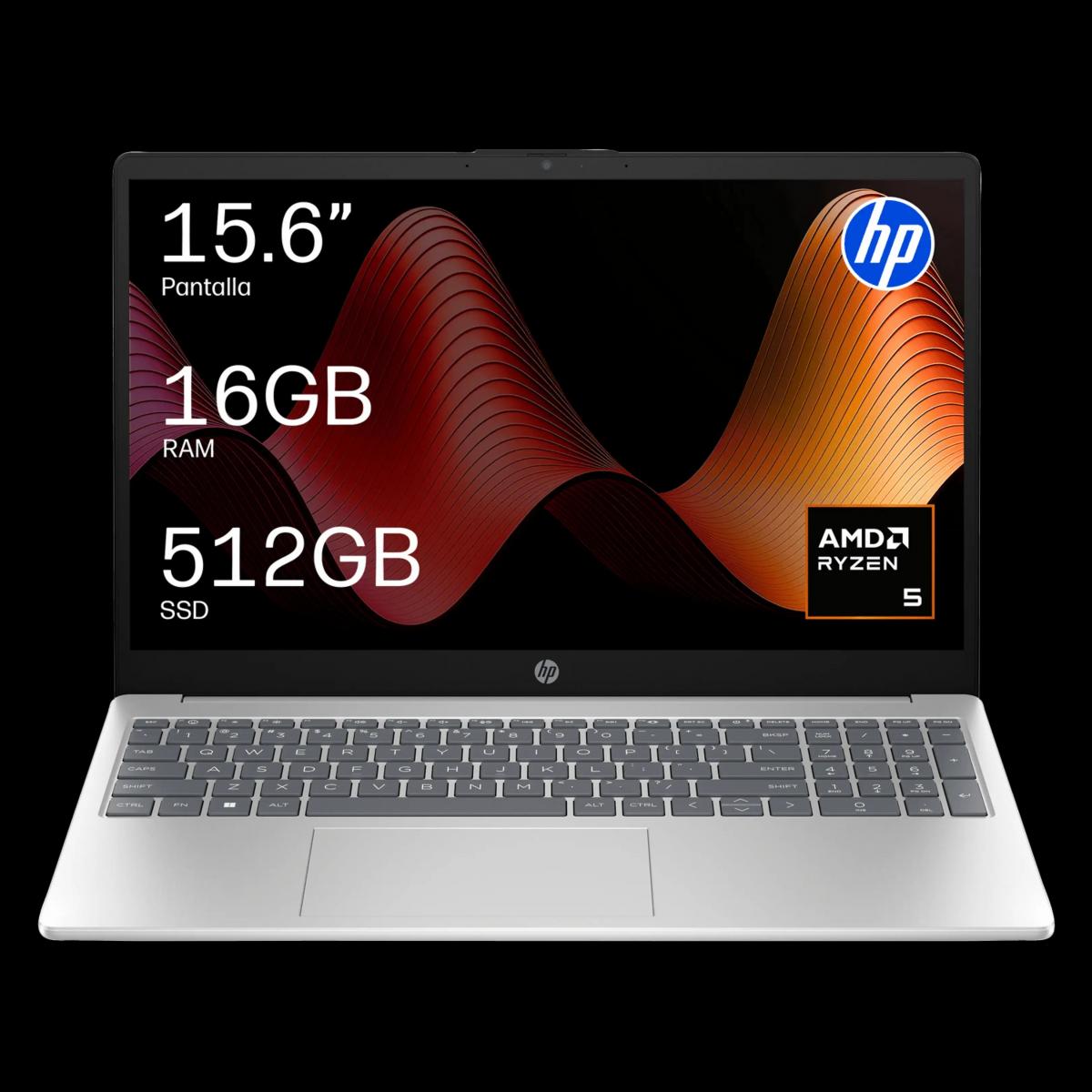 HP 15-FC0139NS, 15.6" Full-HD, AMD Ryzen 5 7520U, 16 GB RAM, 512 GB SSD, Radeon Onboard Graphics, Sin sistema operativo