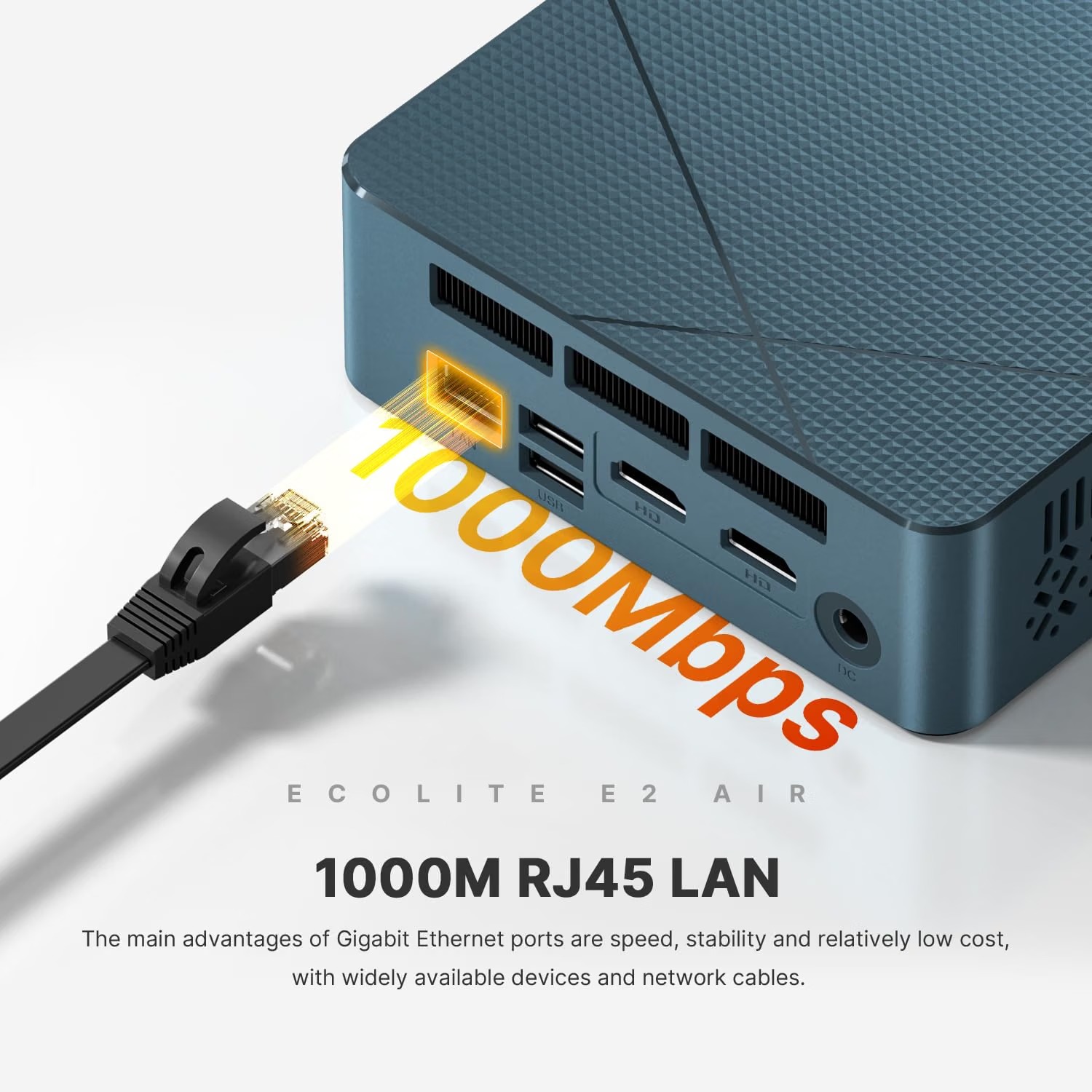 Mini PC Ryzen 5 3501U / 8GB RAM / 256GB SSD / 2X HDMI, Triple Pantalla, WiFi 5, BT 5.0, LAN RJ45, WOL Windows 11 - 2500